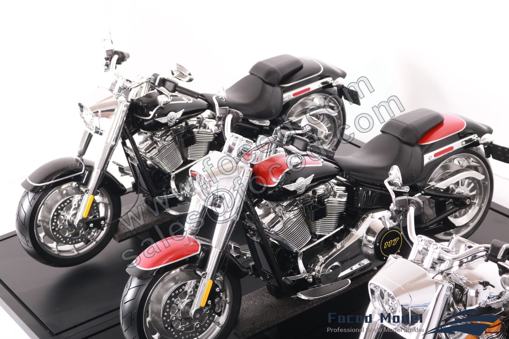 custom made model of Harley-Davidson Fat Boy Gray Ghost 2025 motorcycle